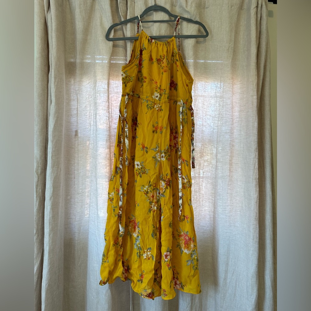 FREE PEOPLE YELLOW JUMPSUIT